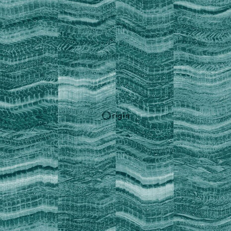 Origin Wallcoverings Matières 337249 - Blauw / Groen Behang
