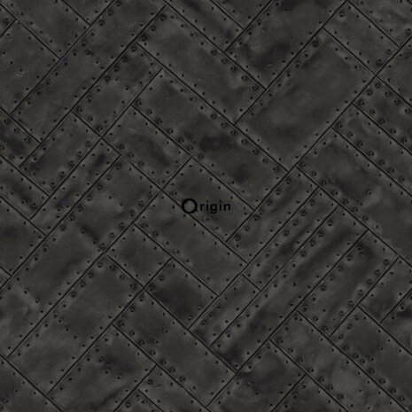 Origin Wallcoverings Matières 337240 - Zwart Behang