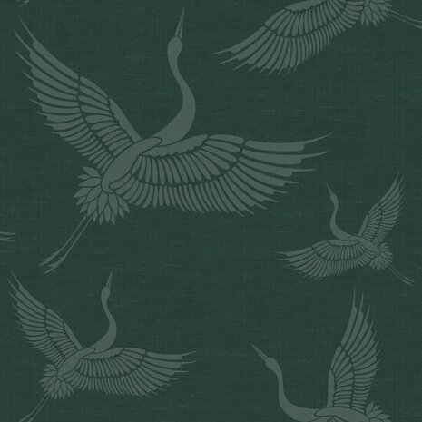 Origin Wallcoverings Natural Fabrics 347759 - Blauw Behang