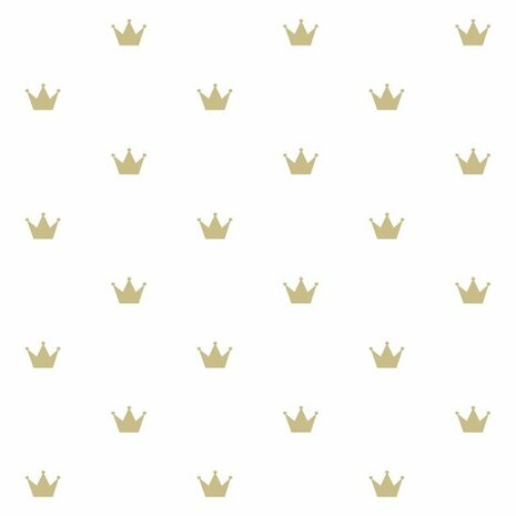 Origin Wallcoverings Precious 347678 - Wit / Goud Behang