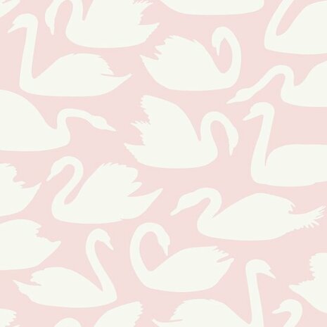 Origin Wallcoverings Precious 347708 - Wit / Roze Behang