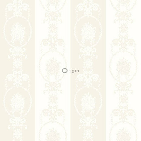 Origin Wallcoverings Upstairs Downstairs 346829 - zilver / Wit / Grijs Behang