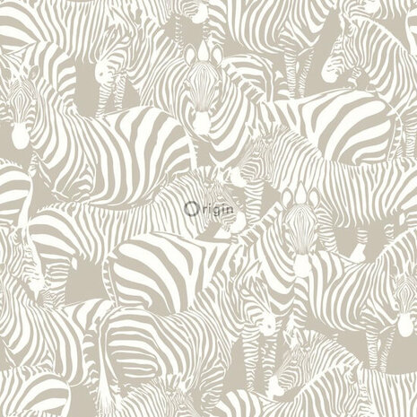 Origin Wallcoverings Upstairs Downstairs 346837 - Grijs Behang