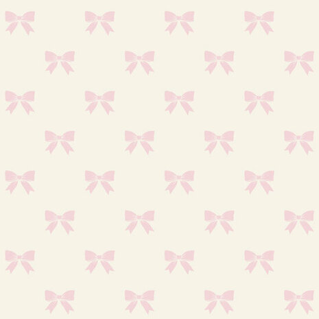 Origin Wallcoverings Upstairs Downstairs 346846 - Wit / Roze Behang