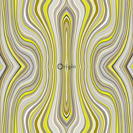 Origin Wallcoverings Urban Funky 347225 - Geel Behang