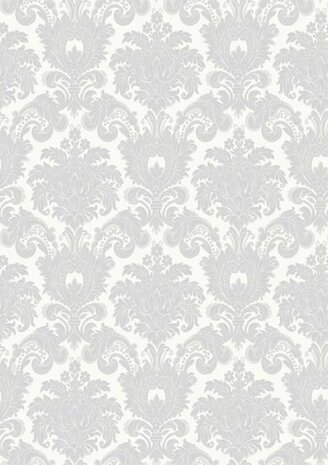 Noordwand Tradizioni 33321P Wit Metallic Behang