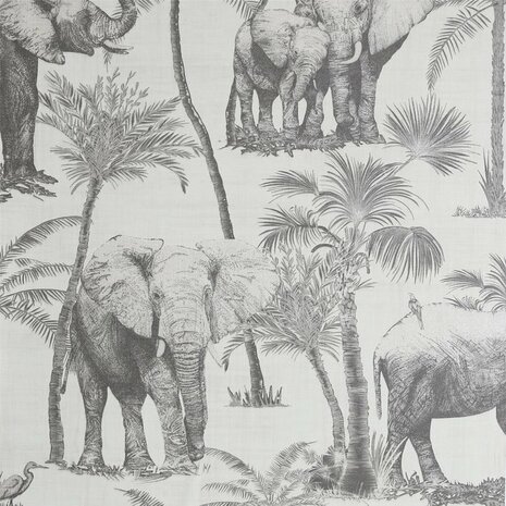 Arthouse Signature Collection behang Safari Elephant Charcoal 296700