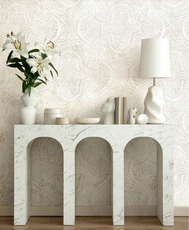 Noordwand Aura 42210 Wit - Beige