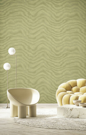 Noordwand Aura 42225 Groen - Metallic