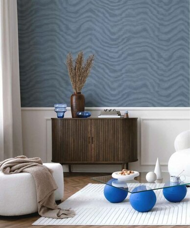Noordwand Aura 42236 Blauw - Metallic