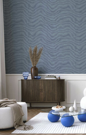 Noordwand Aura 42236 Blauw - Metallic