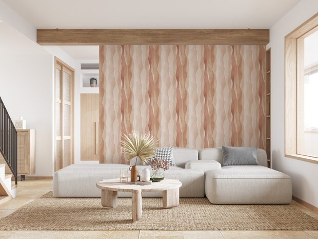Noordwand Leyla 81632 Roze - Bruin