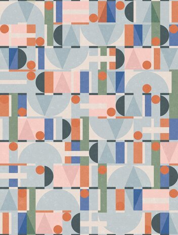Noordwand Leyla 81647 Blauw - oranje