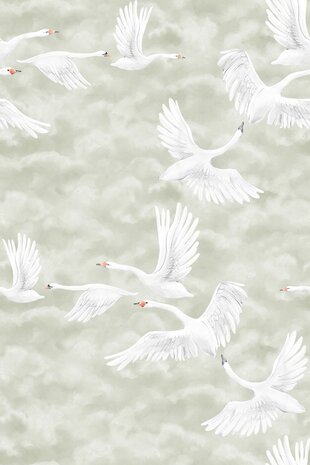 Boråstapeter Studio Clouds Swans 9414W