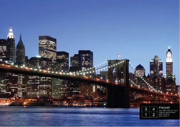 AG Design Fotobehang Brooklyn Bridge