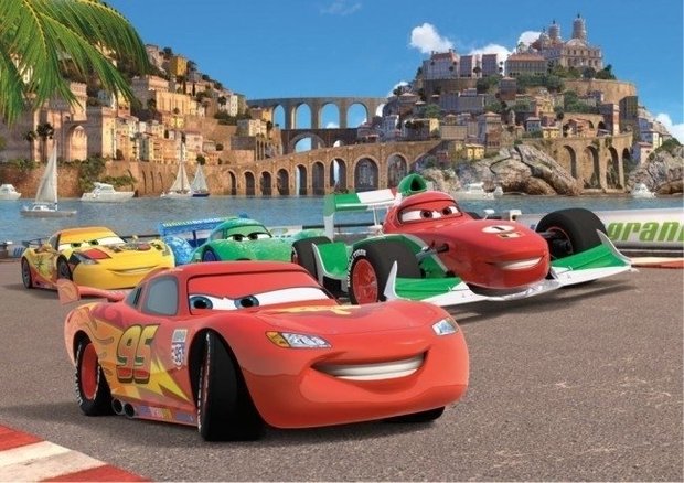 AG Design Fotobehang Disney Cars Race FTD2221