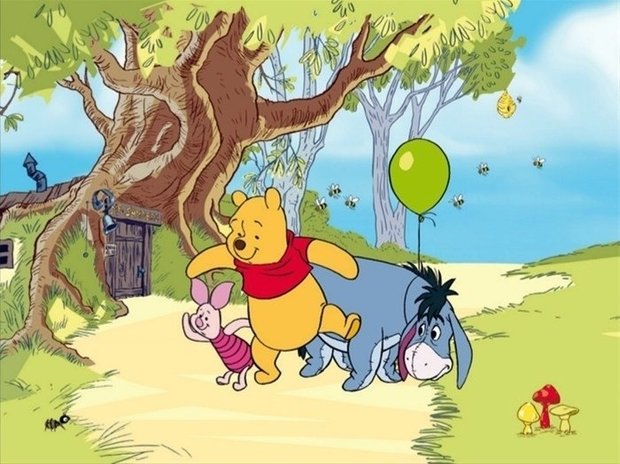 AG Design Fotobehang Disney Winnie the Pooh FTD0247