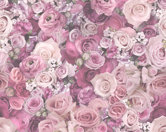 AS Creation Urban Flowers 32722-4 - Roze