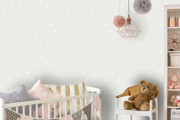 Dutch Wallcoverings Make Believe Dotty 12600 Grijs