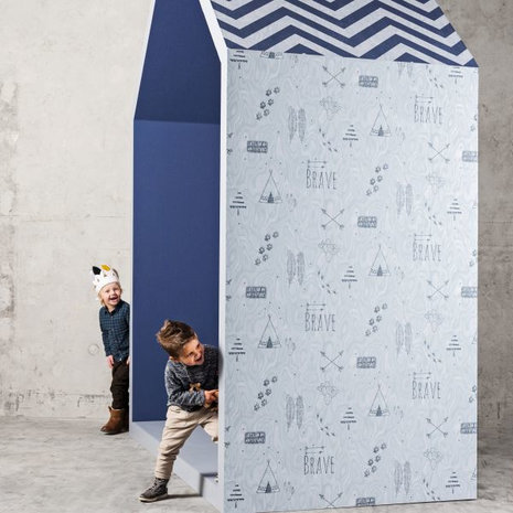 BN Wallcoverings Smalltalk 219202 - Blauw - Groen