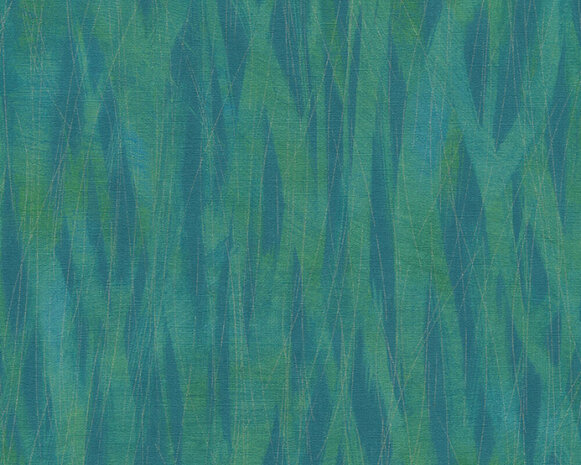 AS Creation Emotion Graphic 36884-1 (Met Glitter) - Groen / Blauw