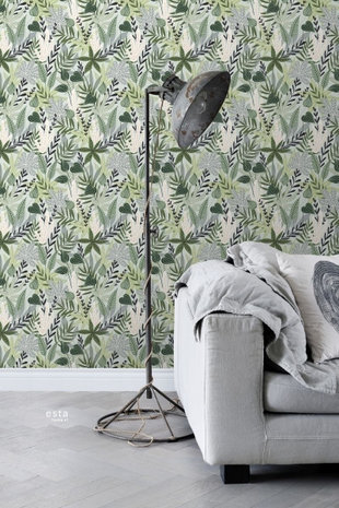Esta Home Jungle Fever 158894 (*Gratis Lijm Actie) - Groen