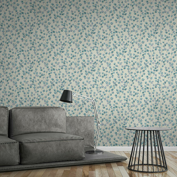 AS Creation Greenery 37044-4 | 370444 - Blauw / Wit