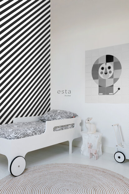 Esta Home Black &amp; White 139112 (incl. Gratis Lijm*) - Zwart Wit
