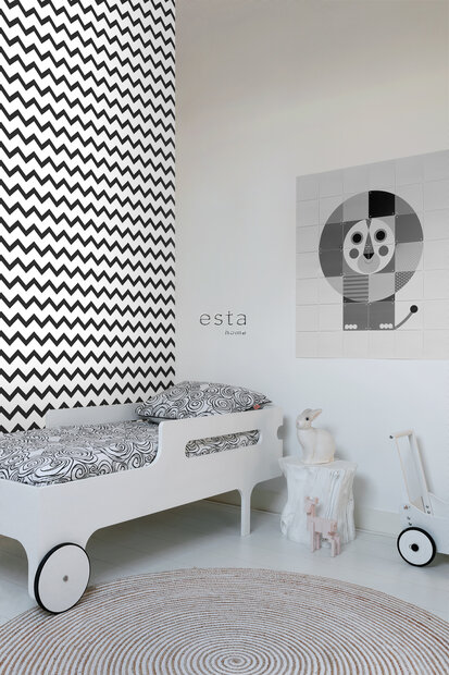 Esta Home Black &amp; White 139115 (incl. Gratis Lijm*) - Zwart Wit