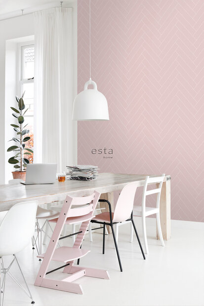 Esta Art Deco 139220 (incl. Gratis Lijm*) - Roze