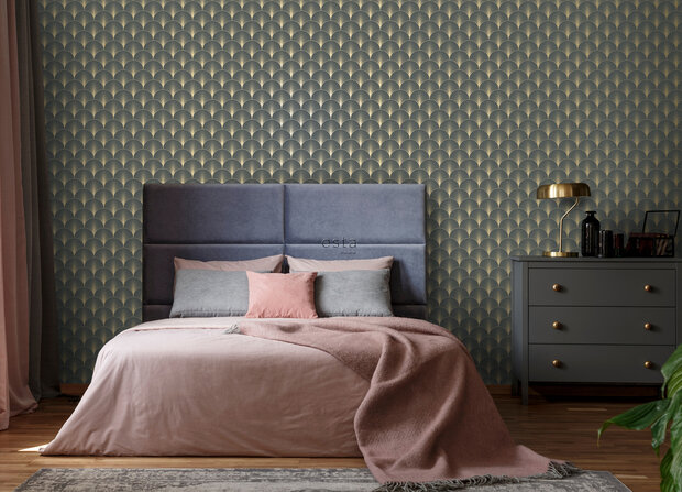 Esta Art Deco 139231 (incl. Gratis Lijm*) - Goud - Blauw