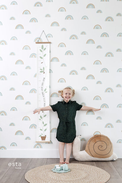 Esta Home Forest Friends Wit Blauw 139254 (incl. Gratis Lijm*) - Wit - Blauw