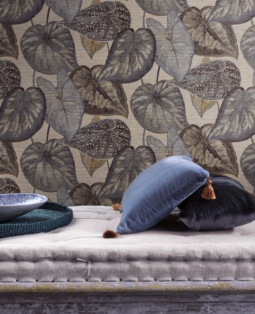 HookedOnWalls TAHITI TROPICAL LEAVES TA25051 (incl. Gratis Lijm*)