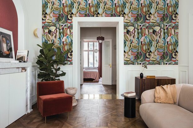 HookedOnWalls LINEN LYRICS ECLETTICO 34742 (incl. Gratis Lijm*)