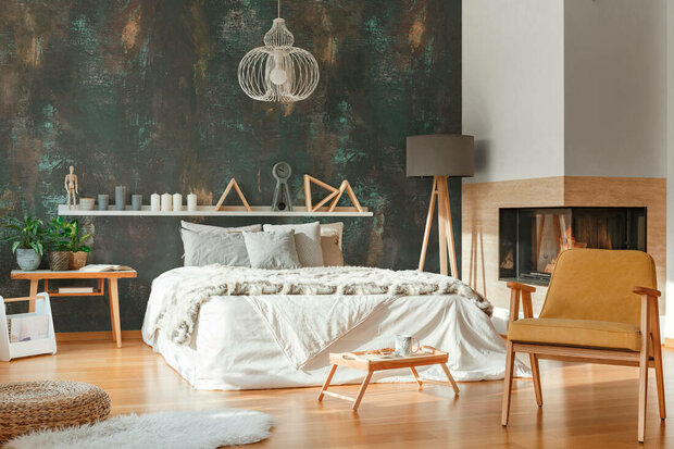 AS Creation The Wall Travel Styles Zwart / Groen - 39232-1 - 392321