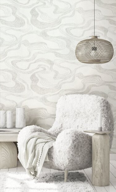 Noordwand Kumano 34534 Wit - Metallic