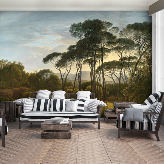 FBK Rijksmuseum Italiaans Landschap met parasoldennen Hendrik Voogd RM1 (incl. Gratis Lijm*)