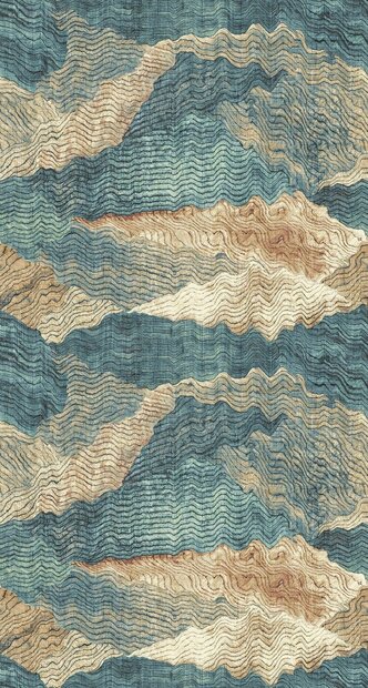 Eijffinger Festival 333560 (incl. Gratis Lijm*) Blauw