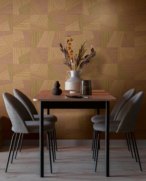 Eijffinger Cozumel 50523 (incl. Gratis Lijm*) Oranje/Bruin