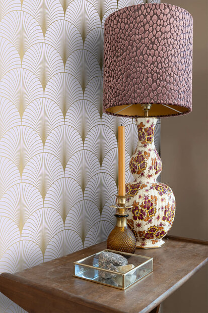 Esta Home Art Deco 139576 (incl. Gratis Lijm*) Paars Goud