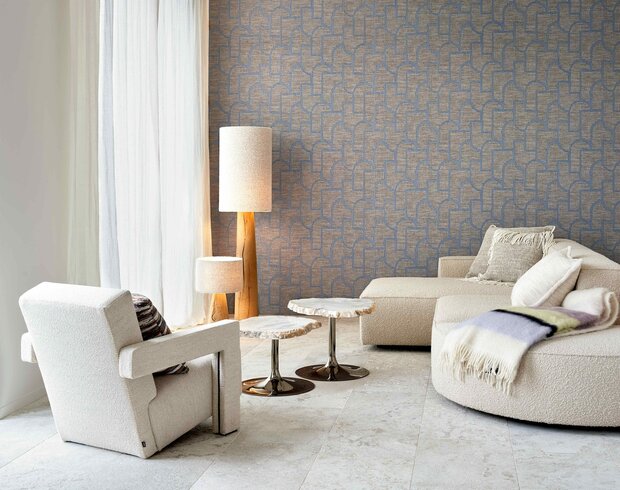 Arte Essentials Totem ESPARTO IBERICO 18915 Blauw/Grijs (incl. Gratis Lijm*)