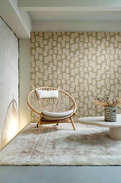 Arte Essentials Totem ESPARTO AFRICANO 18945 Groen/Beige (incl. Gratis Lijm*)