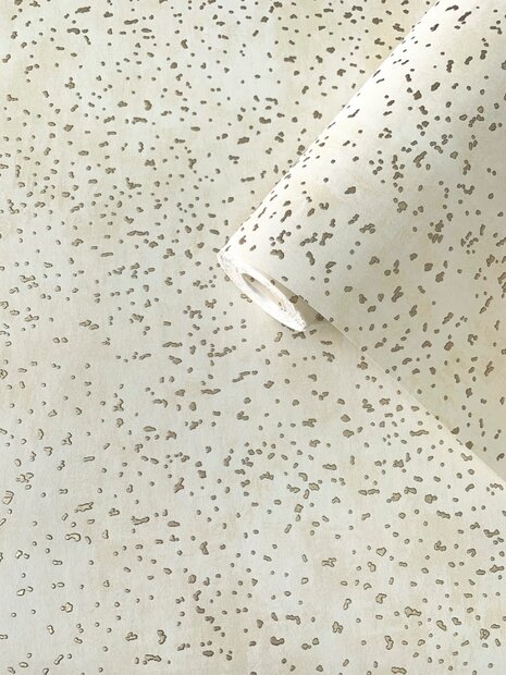 Noordwand Lustre DWP0019-03 Cr&egrave;me / Goud Metallic