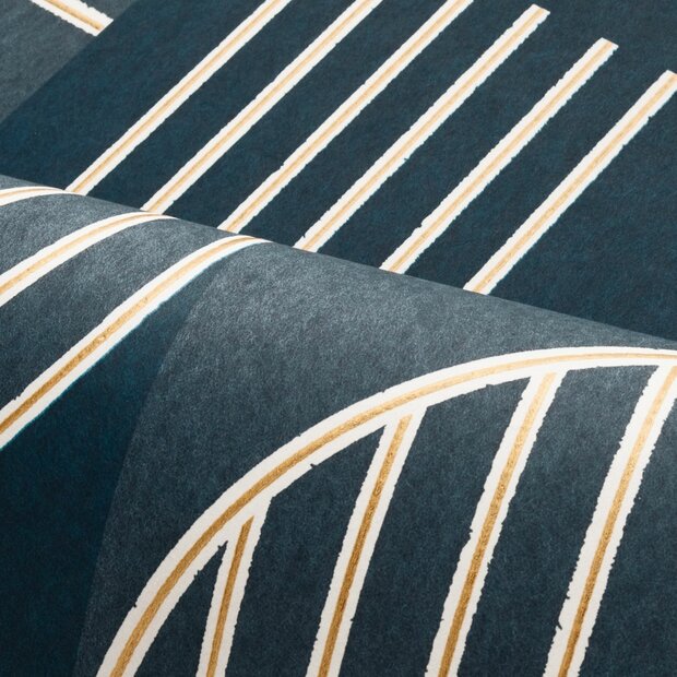 Casamance Faubourg Des Lumi&egrave;res (incl. Gratis Lijm**) 76271528 - Blauw