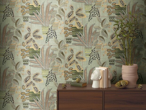 HookedOnWalls CABANE KENTIS 20912 (incl. Gratis Lijm*) Groen