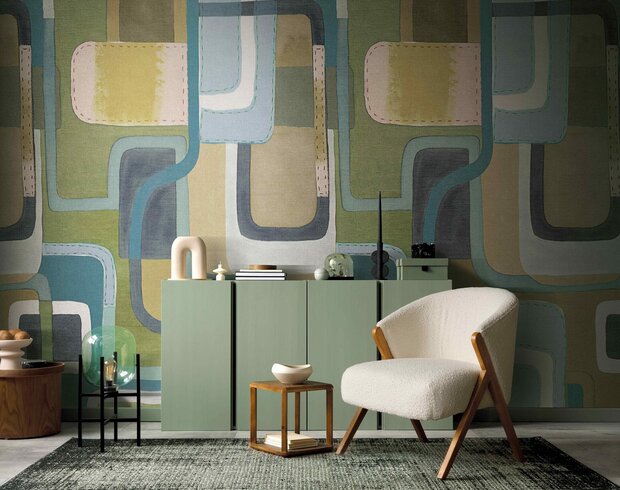 HookedOnWalls CABANE ALMA 20922 (incl. Gratis Lijm*) Multicolour