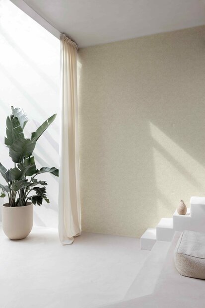 HookedOnWalls GINKGO YUMI 21931 (incl. Gratis Lijm*) Cr&egrave;me