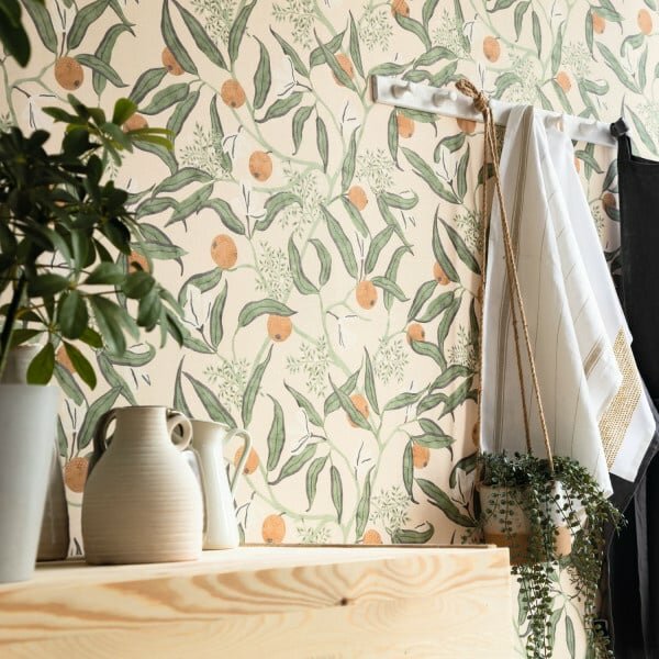 Caselio Danae DAE103611077 (incl. Gratis Lijm*) - Groen / Beige