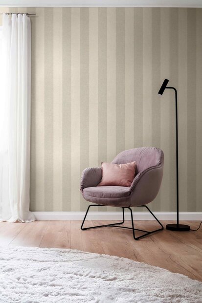 Rasch Sch&ouml;ner Wohnen Cosy Living 600742 Cr?me / Blauw