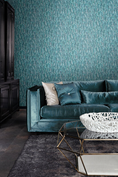 Origin Wallcoverings Identity (incl. Gratis Lijm*) 347393 - Blauw / Groen